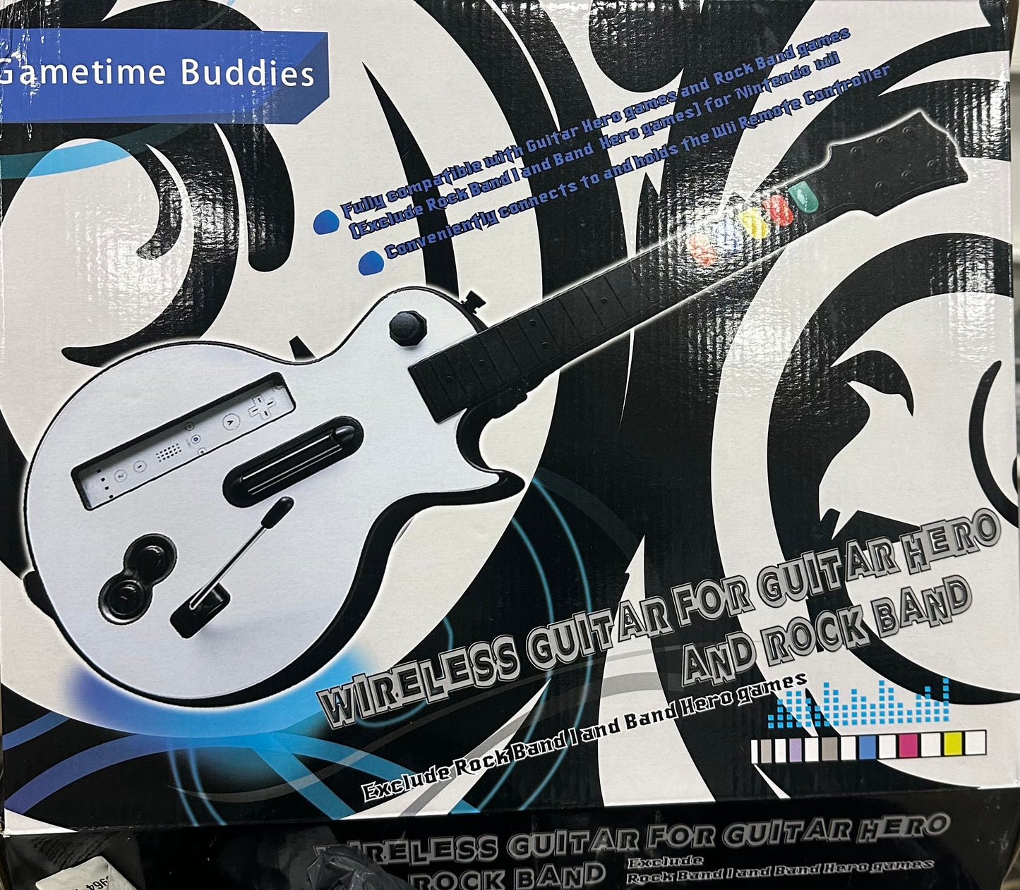 Wireless Guitar for Wii Guitar Hero, Color White