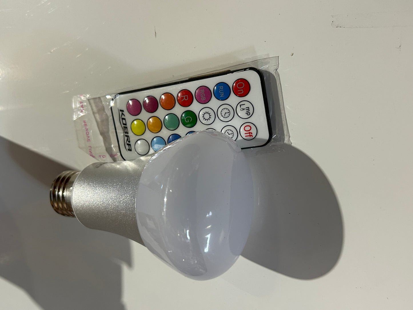 Kobra Color Changing LED Light Bulb with Remote, 16 Different Color