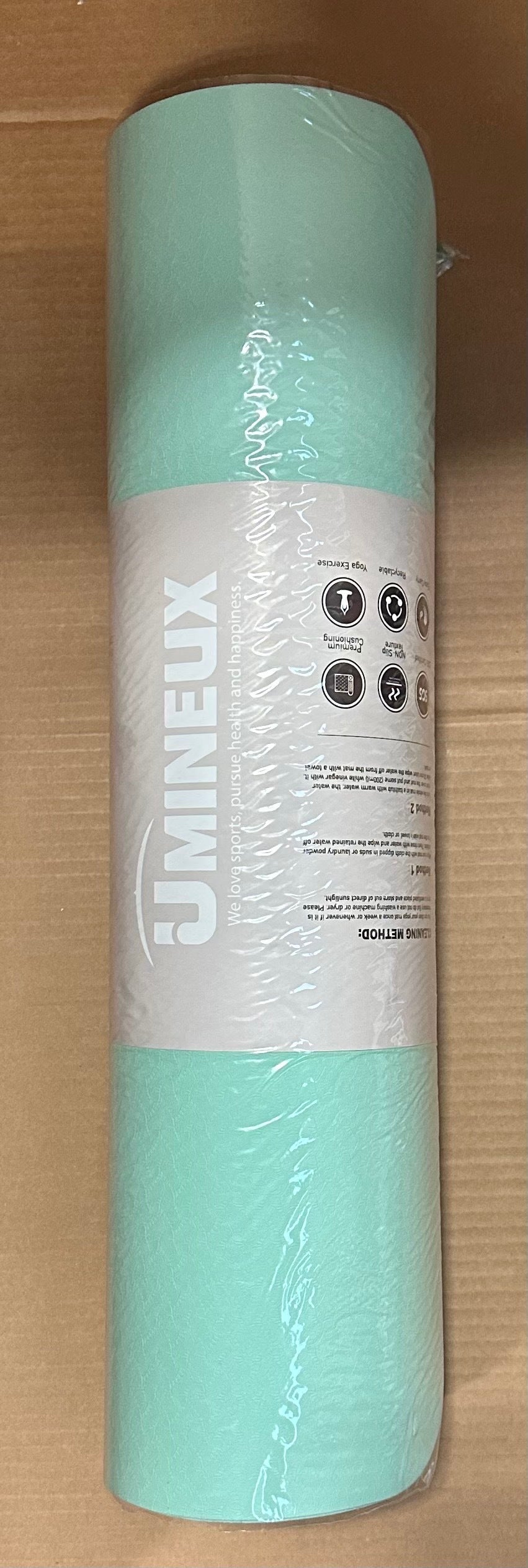 UMINEUX Extra Wide Yoga Mat, 72"x 32", Matcha Green