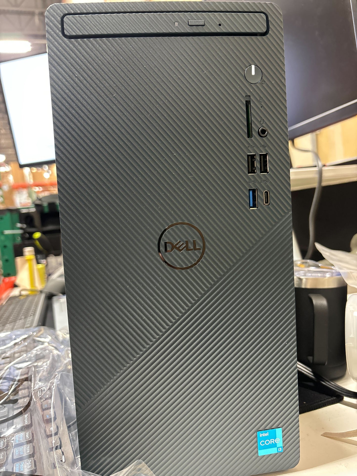 Dell Inspiron 3910 Business Desktop Computer, 12th Gen Intel Core i3-12100, Windows 11 Pro, 16GB RAM, 1TB SSD, DVD+/-RW, WiFi, HDMI, Intel UHD Graphics, Keyboard & Mouse Included, Mist Blue