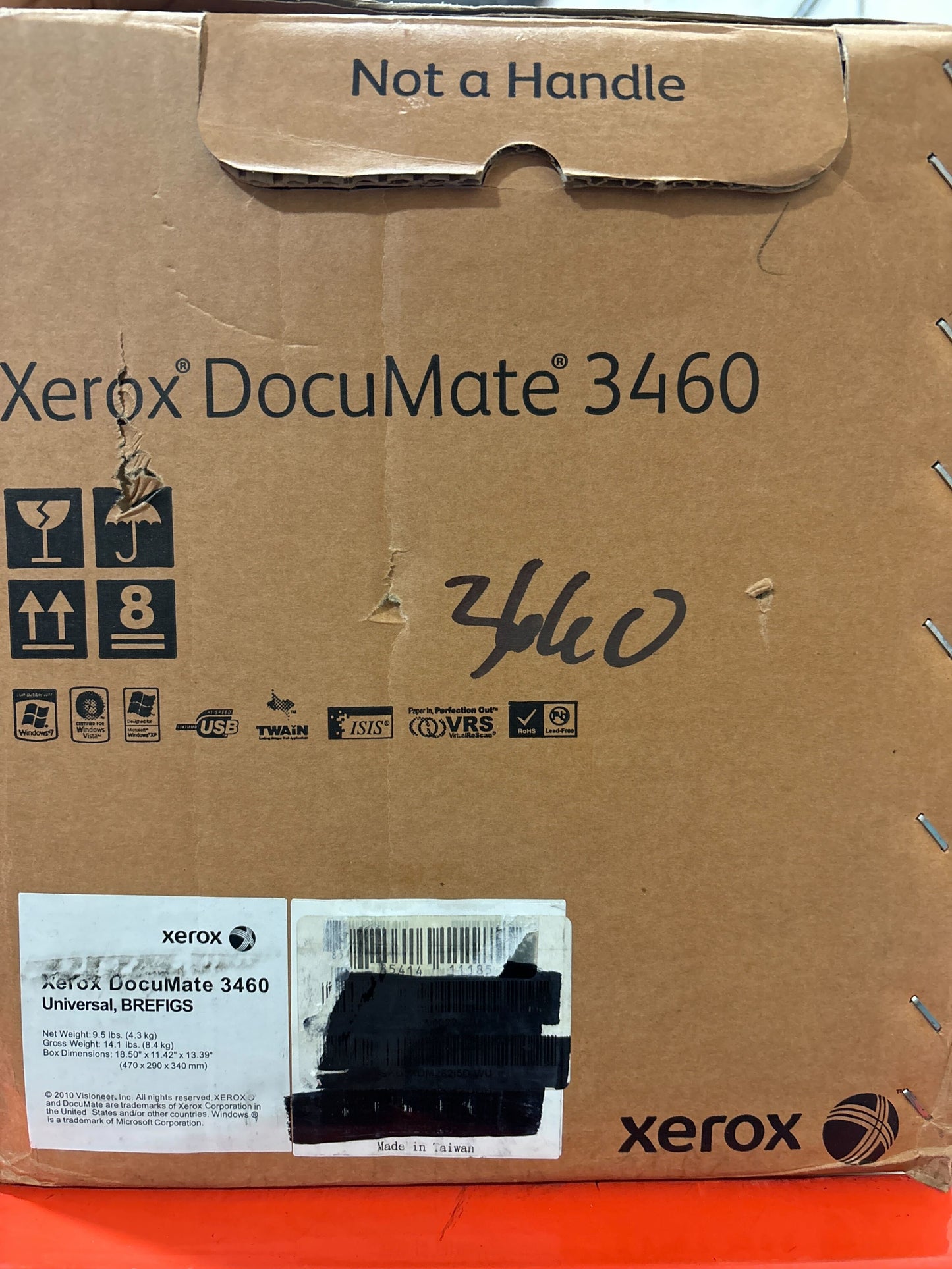 Xerox DocuMate 3460 Sheetfed ADF Duplex 60 PPM 120 IPM Scanner for Documents and Plastic Cards with VRS Image Enhancement and One Touch Technology (XDM34605M-WU)