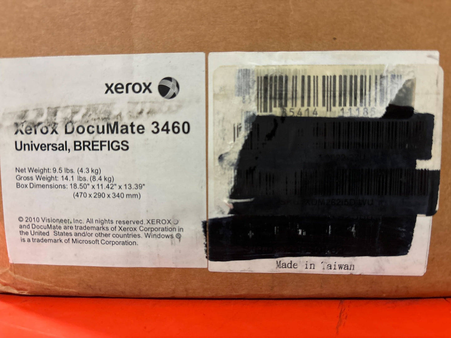 Xerox DocuMate 3460 Sheetfed ADF Duplex 60 PPM 120 IPM Scanner for Documents and Plastic Cards with VRS Image Enhancement and One Touch Technology (XDM34605M-WU)