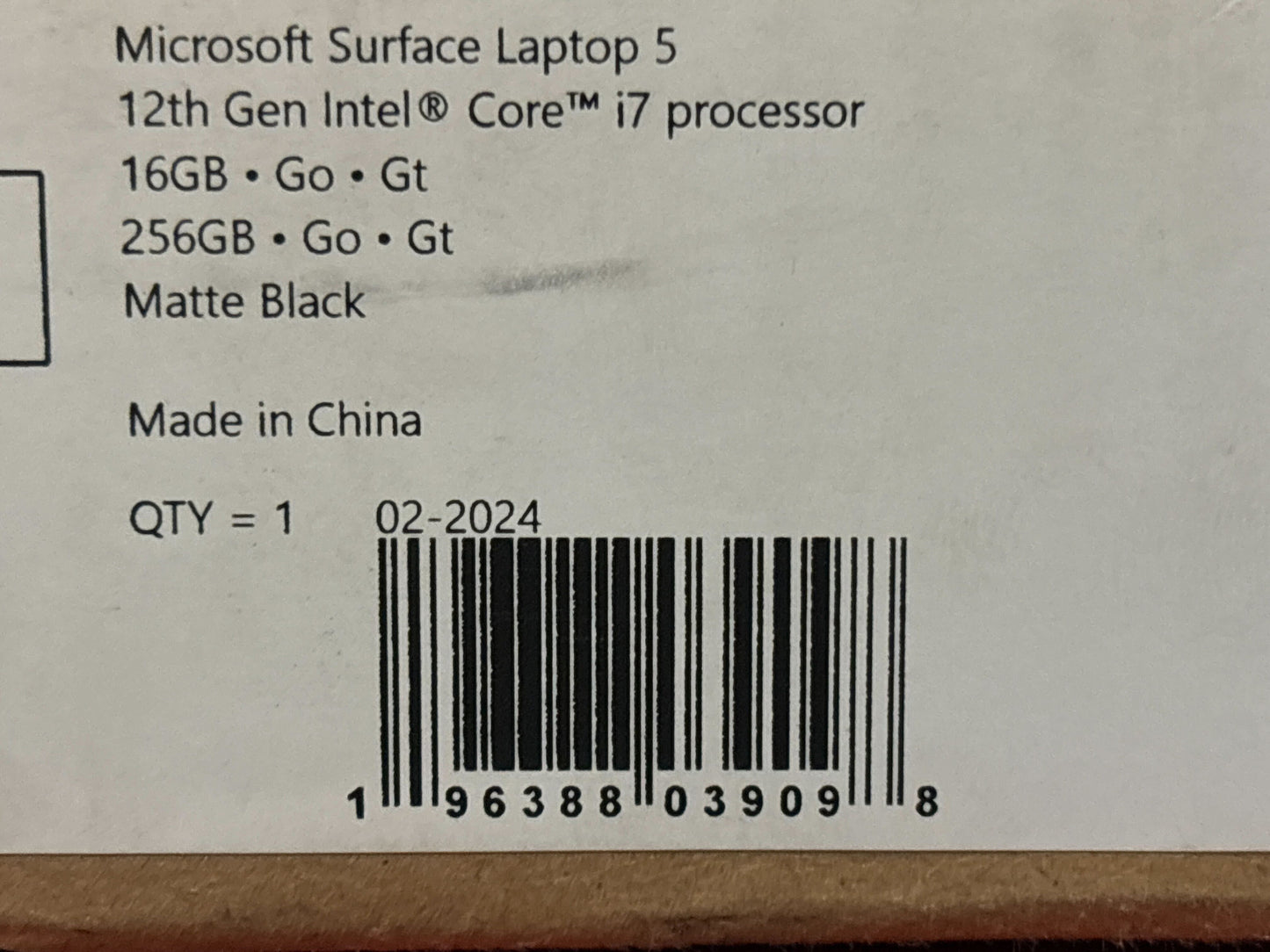 Microsoft Surface Laptop 5 13.5" Touchscreen Notebook - 2256 x 1504 - Intel Core i7 12th Gen i7-1265U - Intel Evo Platform - 16 GB Total RAM - 256 GB SSD - Matte Black