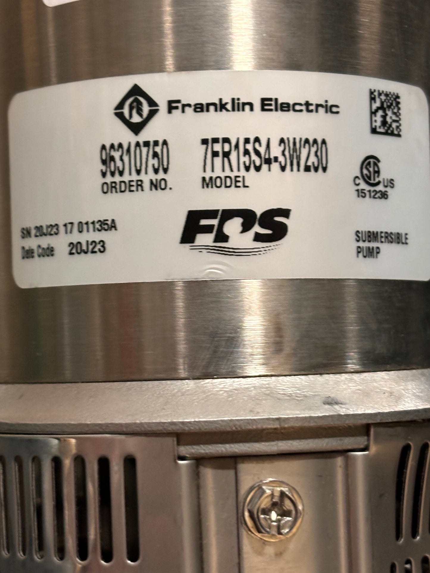 Franklin Electric, Tri-Seal 3200, Series Submersible