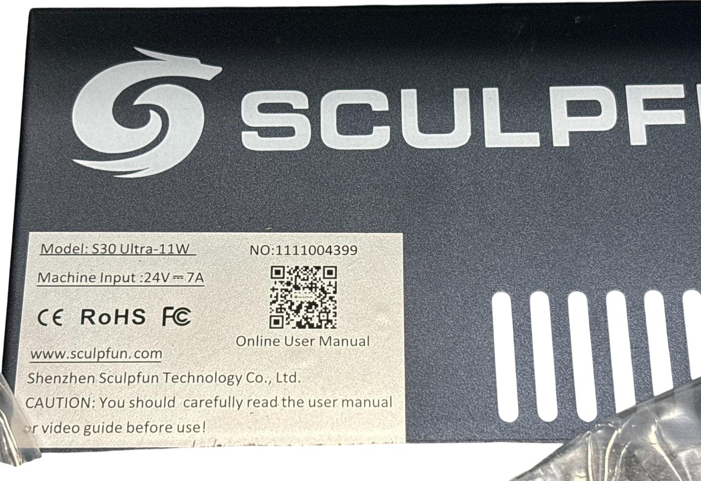 SCULPFUN S30 Ultra 11W Laser Engraving and Cutting Machine