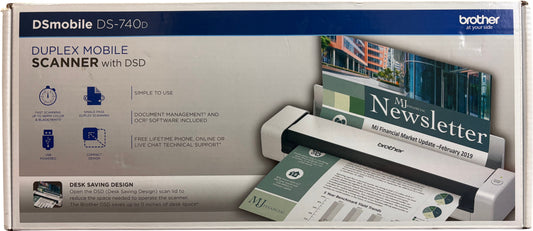 Brother DS-740D Duplex Compact Mobile Document Scanner