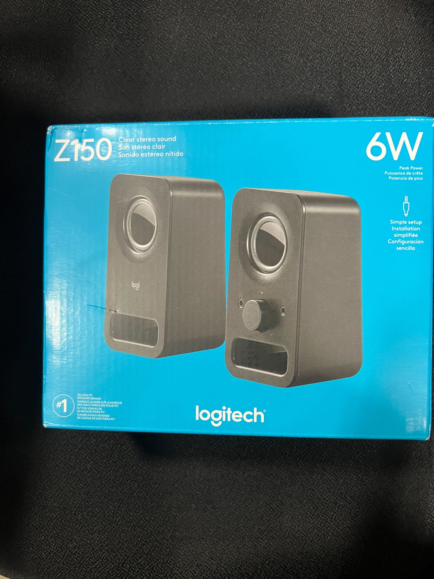 Logitech Multimedia Speakers Z150 with Stereo Sound for Multiple Devices, Black