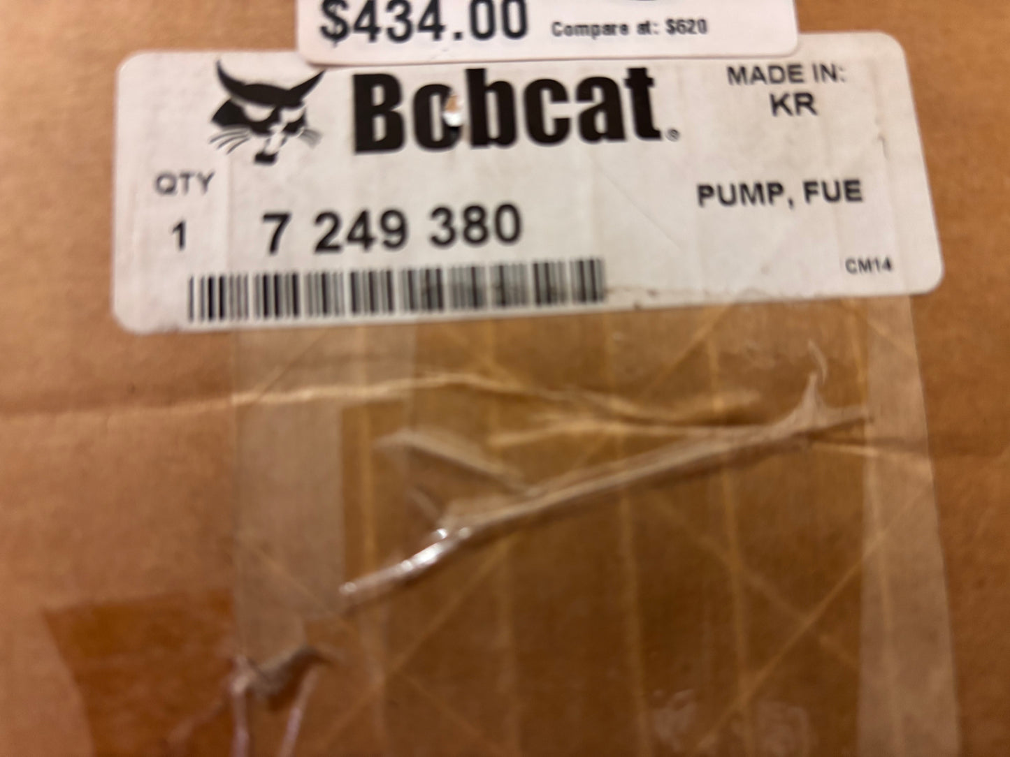 Bobcat New Fuel Pump 28394200 7249380 400912-00219B Compatible with Bobcat S510 S550 S570 S590 S595 S630 S650 with Delphi Doosan D24 D18 Engine