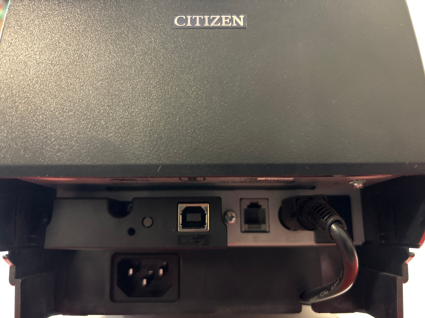 Citizen CT-S601 Thermal POS, Top Exit, iOS & Android Bluetooth, & USB, Black