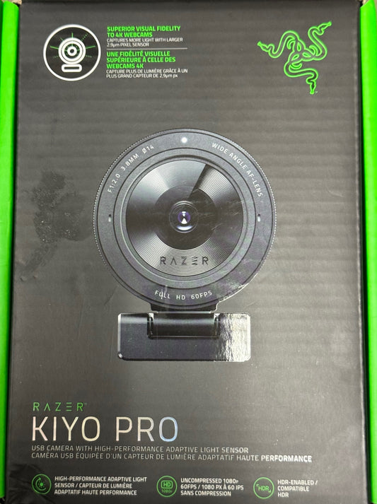 Razer Kiyo Pro Streaming Webcam: Uncompressed 1080p 60FPS - High-Performance R19-03640100-R3U1