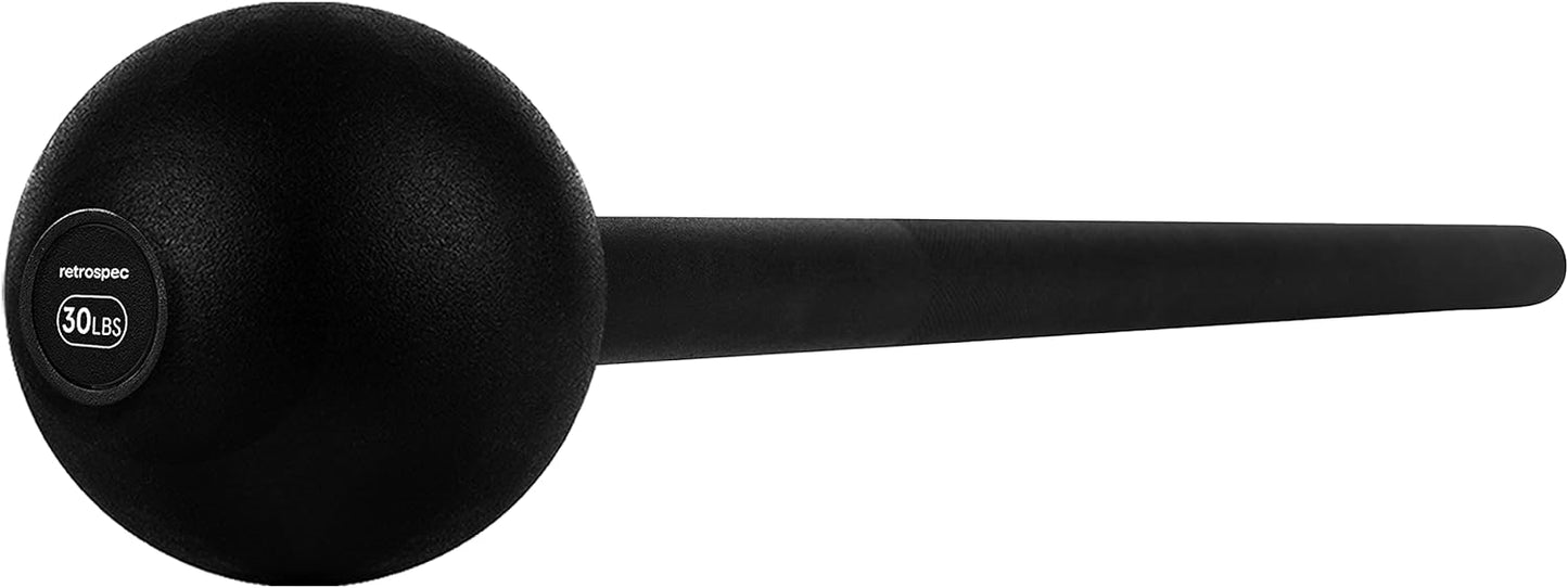 Retrospec Revolve Steel Macebell 30 lbs for Strength Training, Rehabilitation, Stretching, Conditioning and Rotational Training - 5, 7, 10, 15, 20, 30lb Options for Women & Men