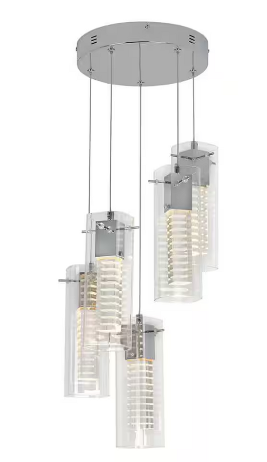 ARTIKA Hologram 25-Watt 5 Light Modern Pendant Light