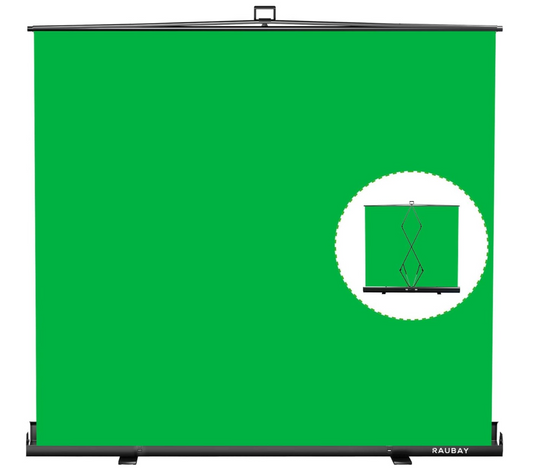 RAUBAY 78.7 x 82.7in Large Collapsible Green Screen