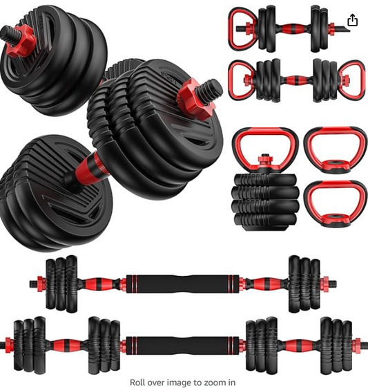 Trakmaxi Adjustable Dumbbell Set 20LBS/35LBS/55LB/70LBS