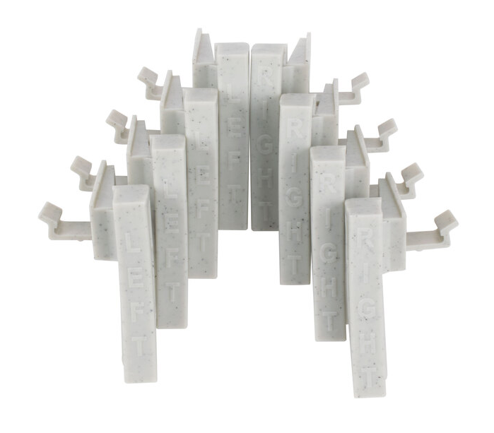 Cambro Cpcc8480 Camshelving Premium Corner Connector L/R 90 (8 Sets) Speckled Gray 1 Each 16 TOTAL PIECES