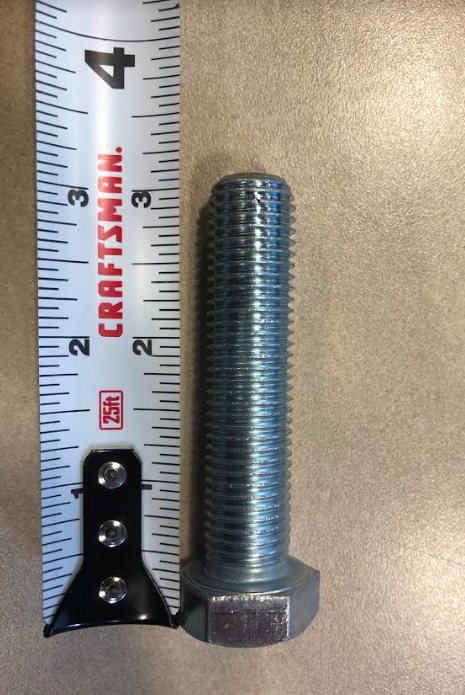 8.8 1" X 3 1/8" HEX BOLT