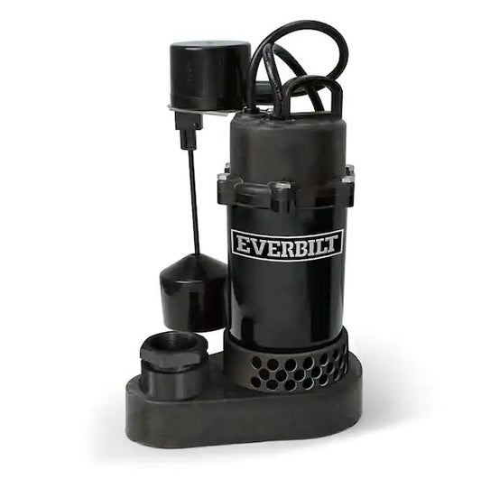 Everbilt 1/4 HP Aluminum Sump Pump Vertical Switch