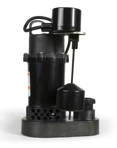 Everbilt 1/4 HP Aluminum Sump Pump Vertical Switch