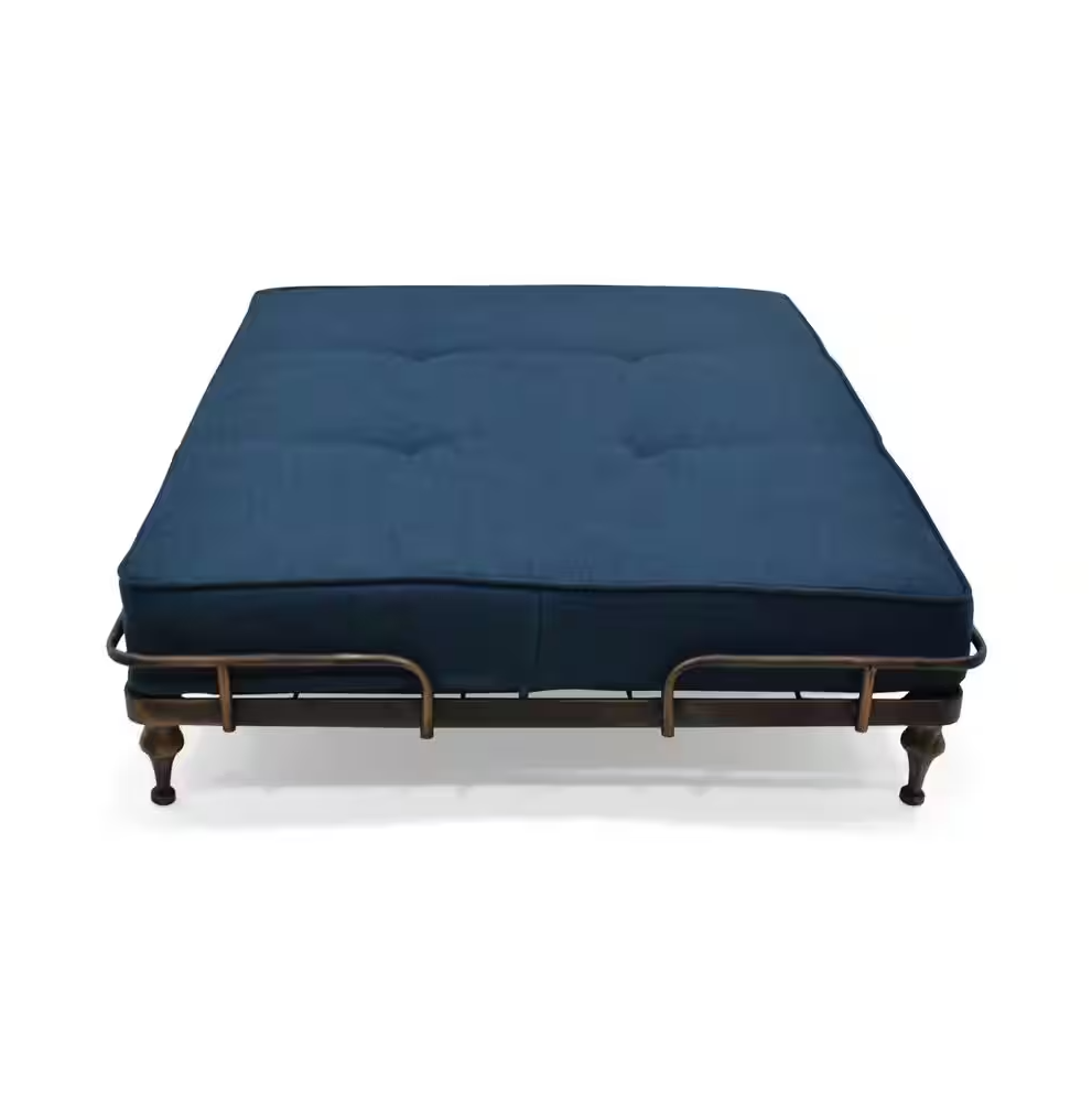 Heathbrooke Industrial Navy Blue Fabric Pet Bed