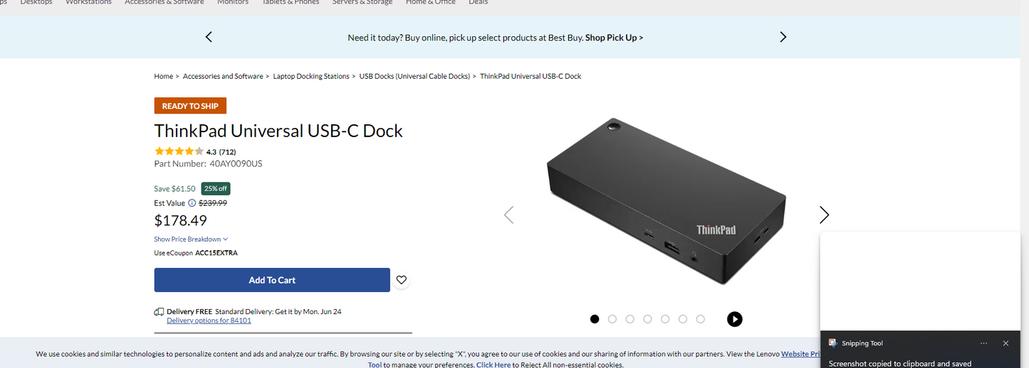 ThinkPad Universal USB-C Dock