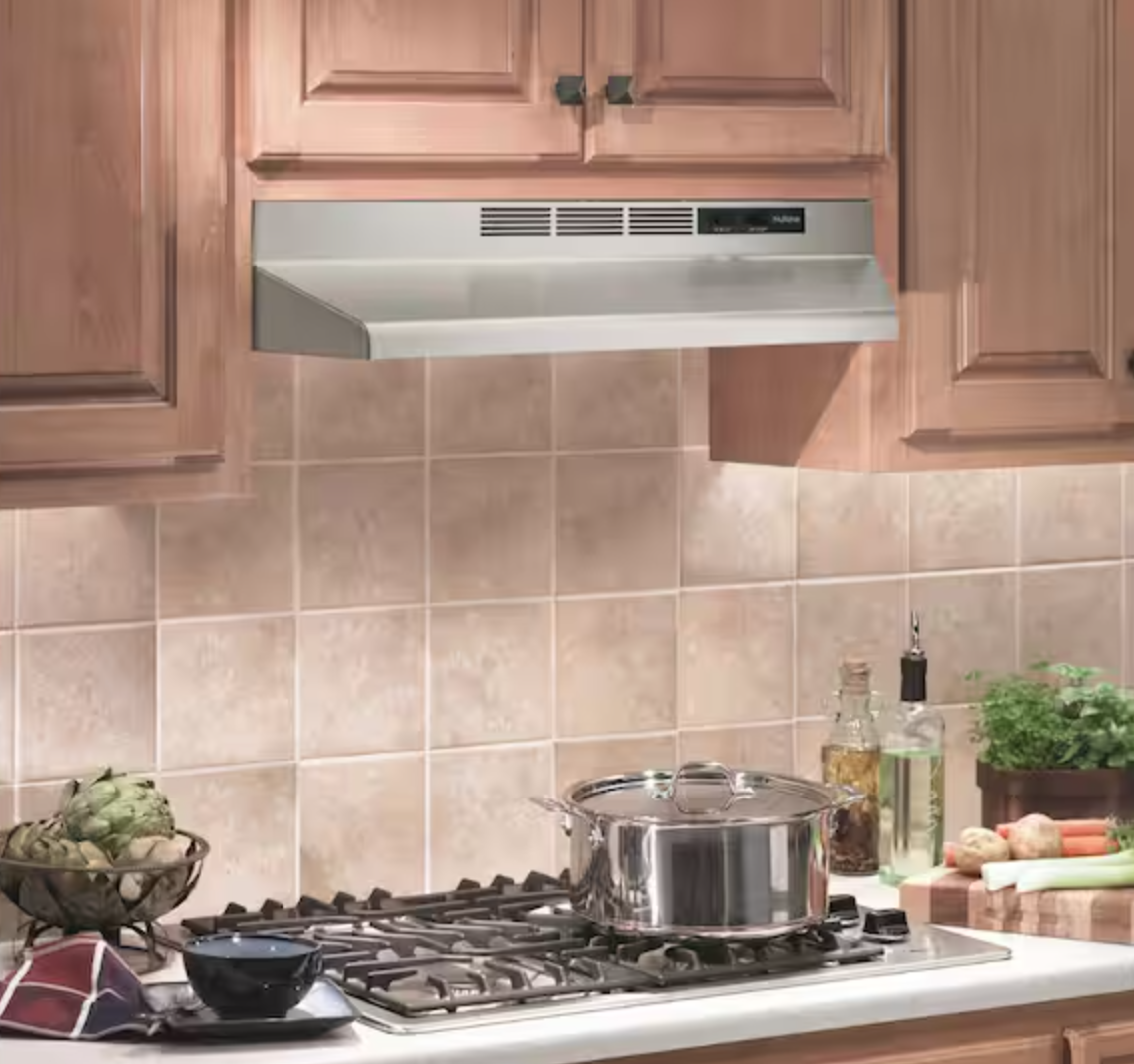 Nutone RL6200 Series 30 in. Ductless Under Cabinet Range Hood with Light in Stainless Steel *UNUSED-DAMAGED*