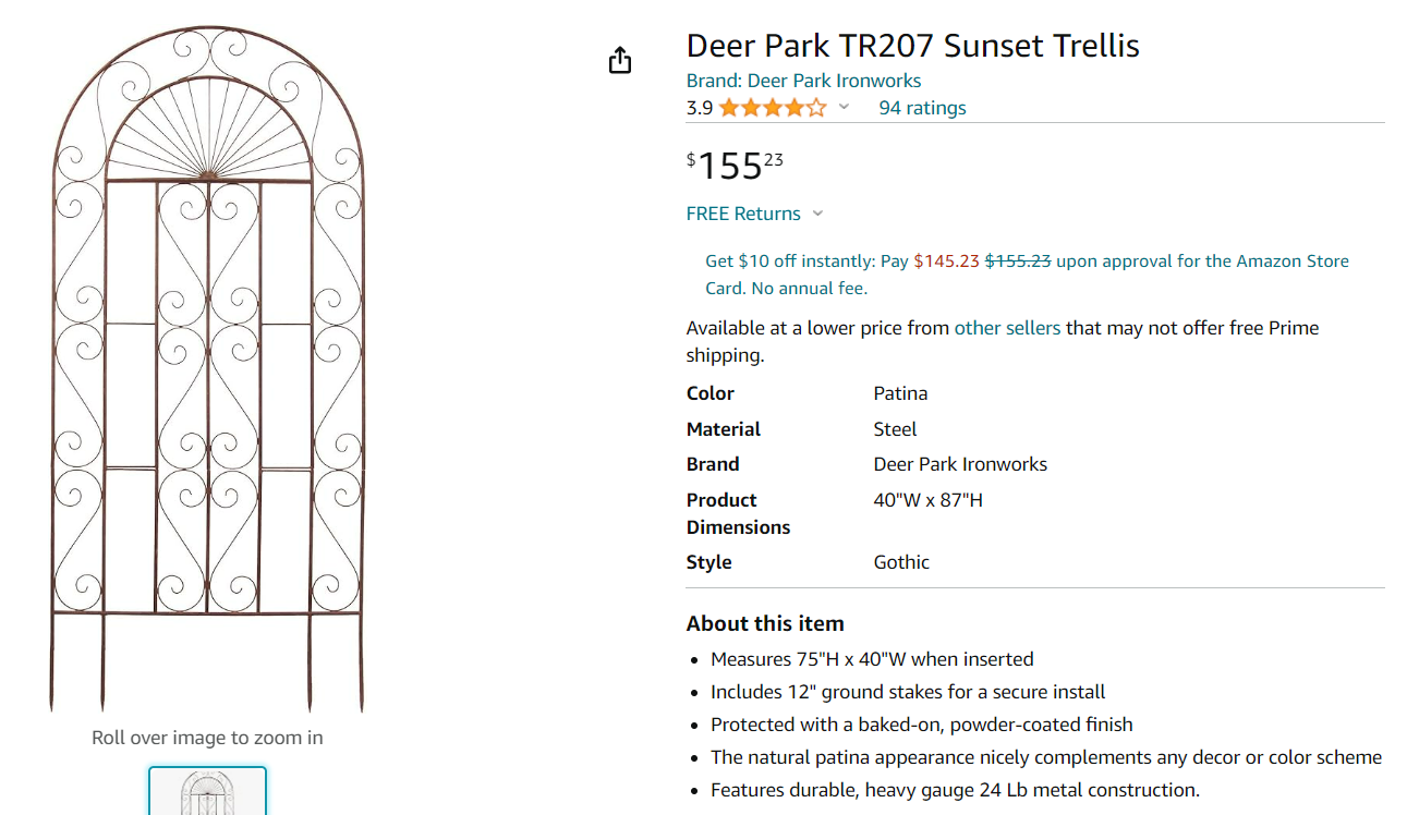 Deer Park TR207 Sunset Trellis