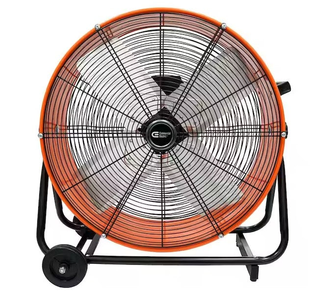 Commercial Electric 24 in. 2-Speed Heavy Duty Tilt Drum Fan