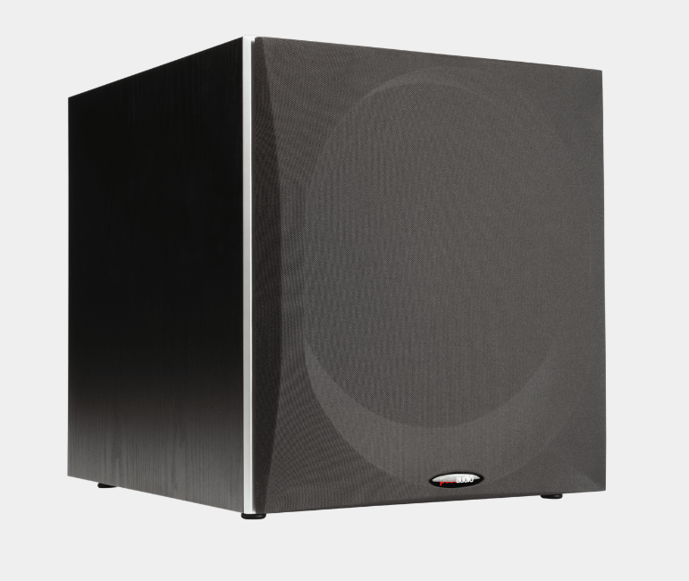 Polk Audio PSW505 12" Powered Subwoofer - Deep Bass Impact & Distortion-Free Sound, Up to 460 Watts, Easy Integration with Home Theater Systems, Black