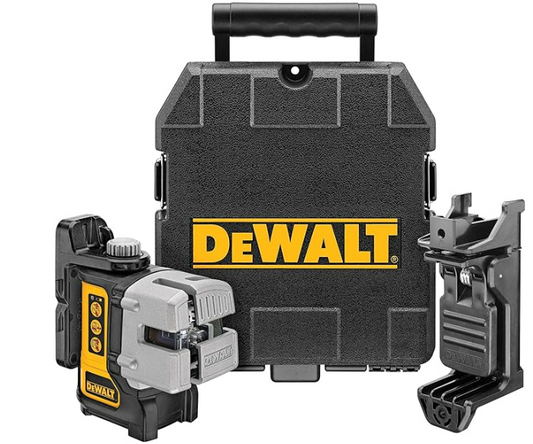 DEWALT Line Laser, Self-Leveling, Black, 3-Beam (DW089K)