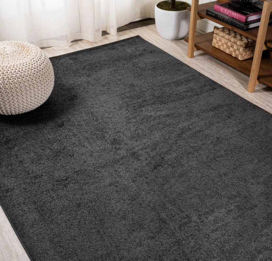 Jonathany Supersoft SEU100I Black Area Rug 7 ft. 9 in. X 10 ft. Rectangle