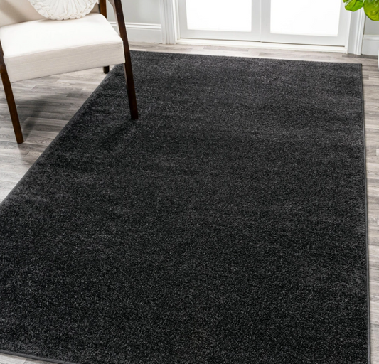 Jonathany Supersoft SEU100I Black Area Rug 7 ft. 9 in. X 10 ft. Rectangle