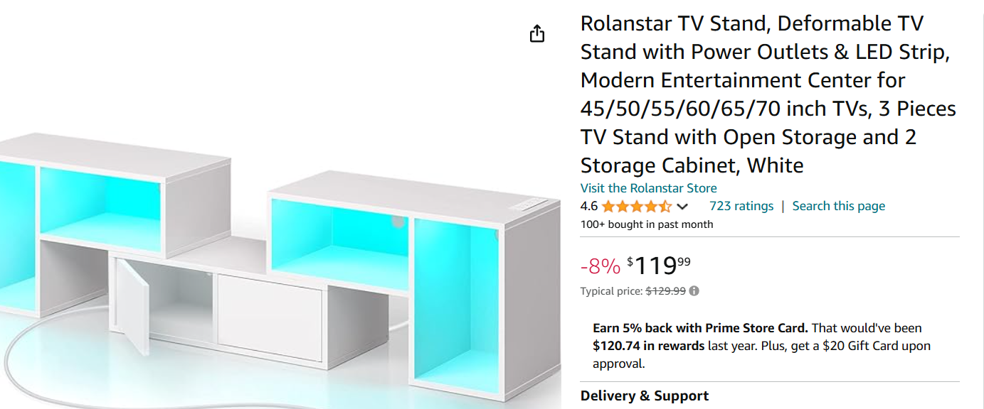 ROLANDSTAR TV STAND