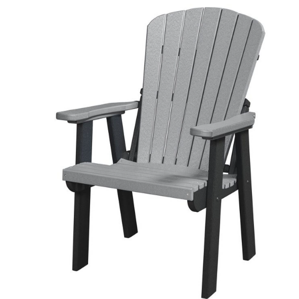 Furniture Classics Model 511LGB Fan Back Chair in Light Grey with a Black Base 511LGB