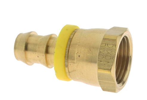 Dixon Barbed push on hose connector 7/8 unf 1/2 barb (2 pack)