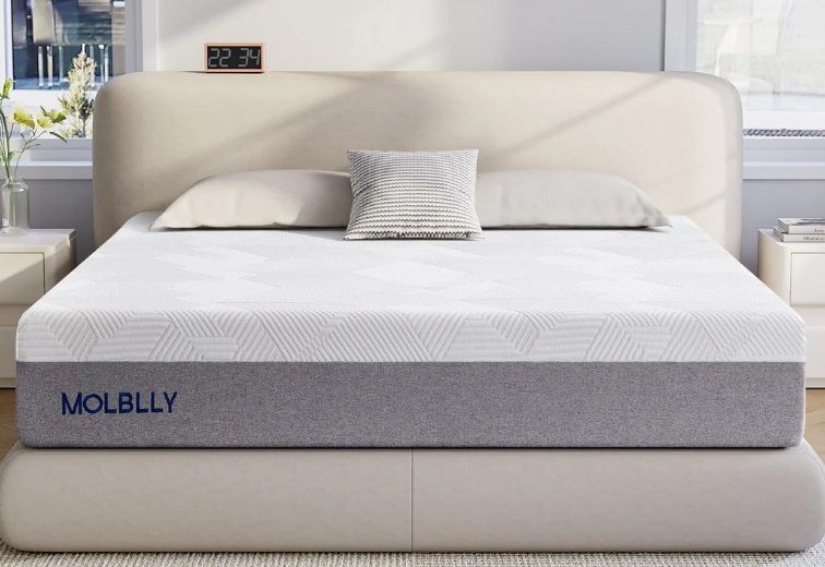 Molblly Original Gel Memory Foam Mattress, Fiberglass Free, Full, 14-inch