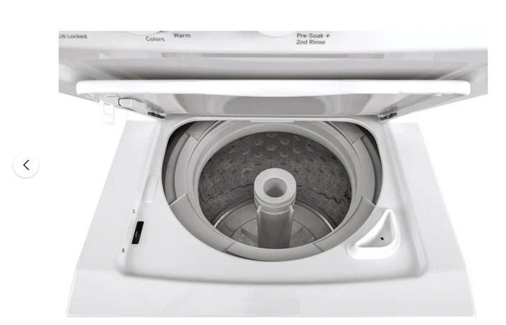 GE Unitized Spacemaker® 2.3 cu. ft. Capacity Washer with Stainless Steel Basket and 4.4 cu. ft. Capacity Gas Dryer