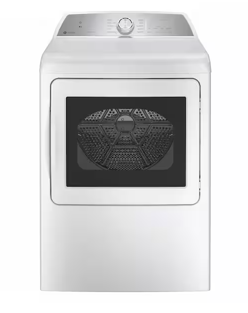 GE Profile ENERGY STAR 7.4 cu. ft. Capacity Aluminized Alloy Drum Smart Electric Dryer with Sanitize Cycle and Sensor Dry PTD60EBSRWS