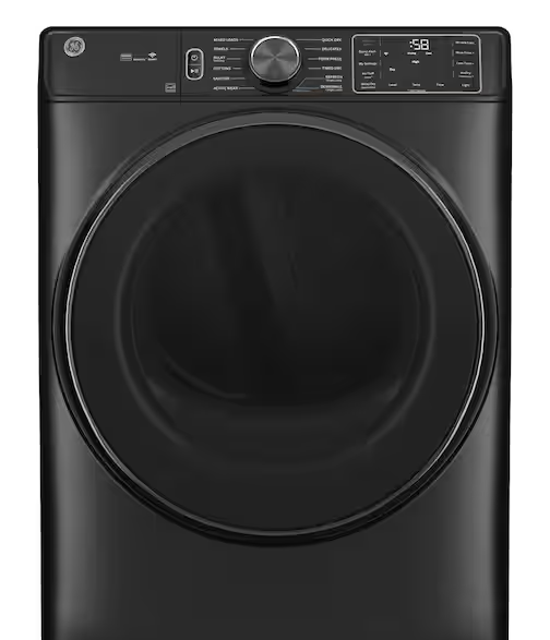 GE® ENERGY STAR 7.8 cu. ft. Capacity Smart Front Load Gas Dryer with Steam and Sanitize Cycle in Carbon Graphite GFD65GSPVDS