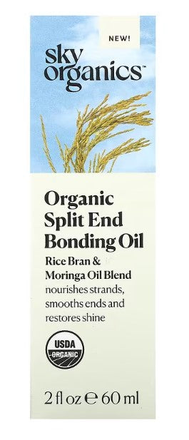 Organic Split End Bonding Oil, 2 fl oz (60 ml), Sky Organics