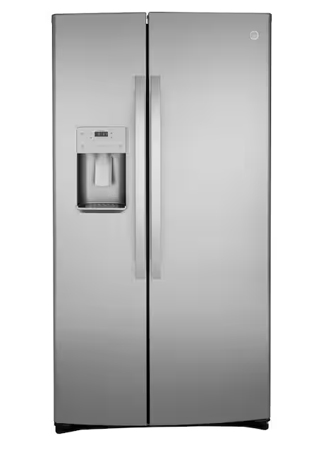 GE 21.8 cu. ft. Side by Side Refrigerator in Fingerprint Resistant Stainless Steel, Counter Depth GZS22IYNFS