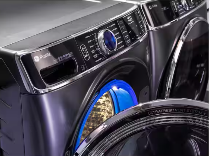 GE Profile 7.8 cu. ft. Smart Electric Dryer in Carbon Graphite with Steam and Sanitize Cycle, ENERGY STAR PFD95ESPT1DS