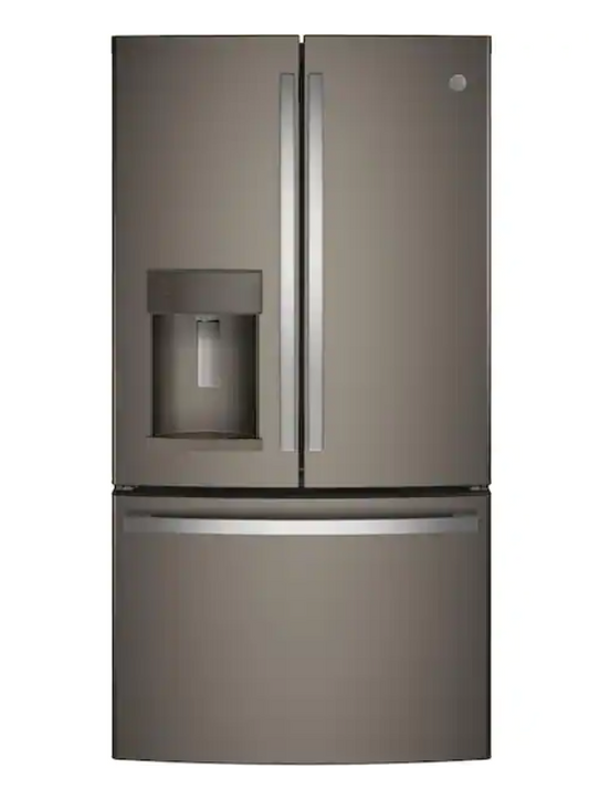 GE 27.8 cu. ft. French Door Refrigerator in Slate, Fingerprint Resistant and ENERGY STAR GFE28GMKES