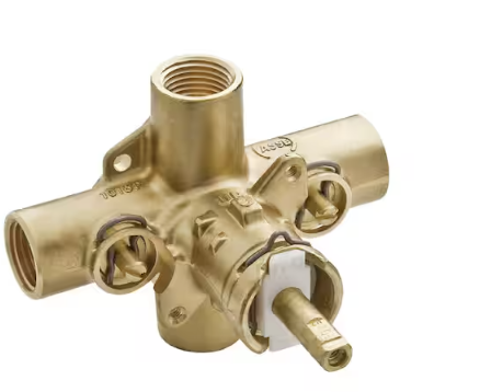 MOEN Brass Rough-in Posi-Temp Pressure Balancing Cycling Tub and Shower Valve with Stops - 1/2 in. IPS Connection