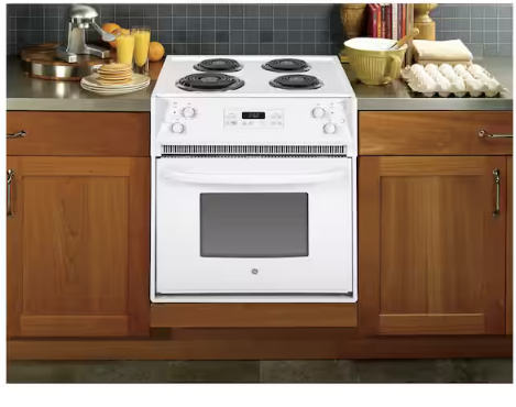 GE® 27" Drop-In Electric Range JM250DTWW