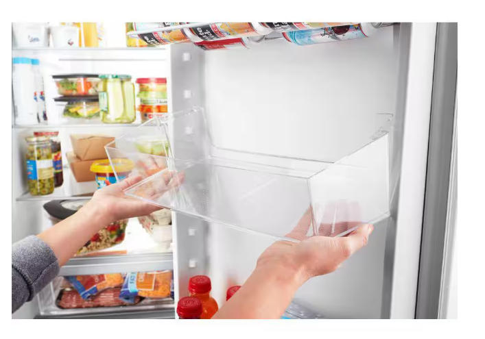 GE 25.3 cu. ft. Side-by-Side Refrigerator in White, Standard Depth ‎GSS25GGPWW