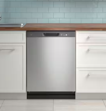 GE® ENERGY STAR® Dishwasher with Front Controls GDF510PSRSS