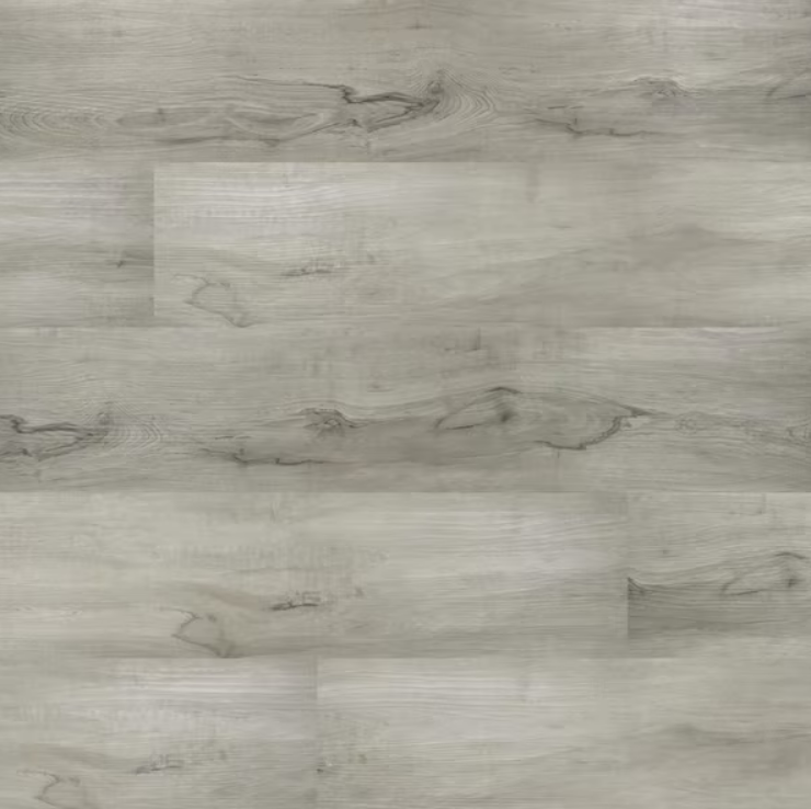 Turin Gris 12 MIL x 7 in. x 48 in. Waterproof Click Lock Vinyl Plank Flooring (19.02 sq. ft./case)