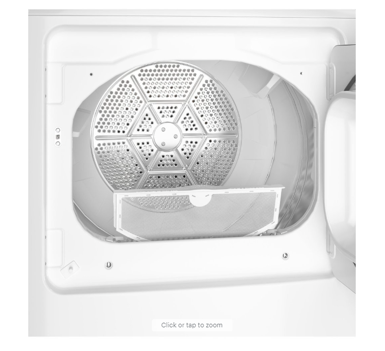 GE - 7.2 Cu. Ft. Gas Dryer with Auto Dry - White with Matte Black GTD48GASWWB BLEMISH