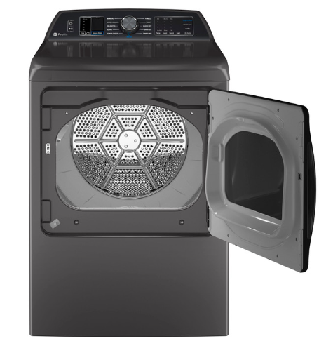 GE Profile - 7.4 cu. ft. Smart Gas Dryer with Sanitize Cycle and Sensor Dry - Diamond Gray  PTD70GBPTDG