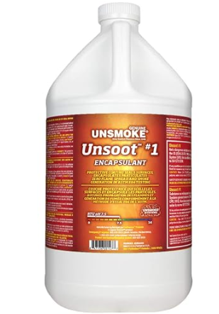 Unsmoke Unsoot #1 Encapsulant, Professional Protective Coating for Soot and Particles, 1 Gal